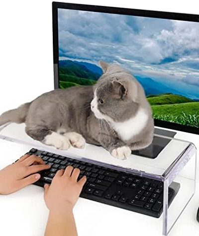 Anti-Cat Keyboard Cover, Laptop Keyboard Covers cat Proof, Clear Keyboard Protector, PC Desk Stand