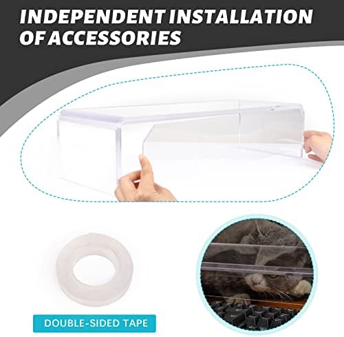 Anti-Cat Keyboard Cover, Laptop Keyboard Covers cat Proof, Clear Keyboard Protector, PC Desk Stand - Image 4