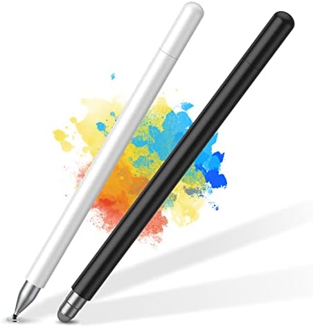 Stylus Pens for Touch Screens(2 Pcs), Capacitive 2 in 1 High Sensitivity & Precision Stylus Pen for