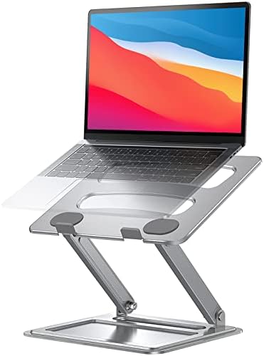 LORYERGO Adjustable Laptop Stand, Portable Riser for 17.3inch Laptops, Adjustment for Desk, Holds Up