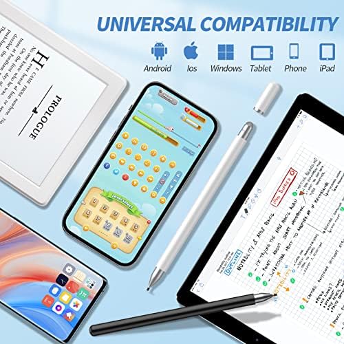 Stylus Pens for Touch Screens(2 Pcs), Capacitive 2 in 1 High Sensitivity & Precision Stylus Pen for - Image 6