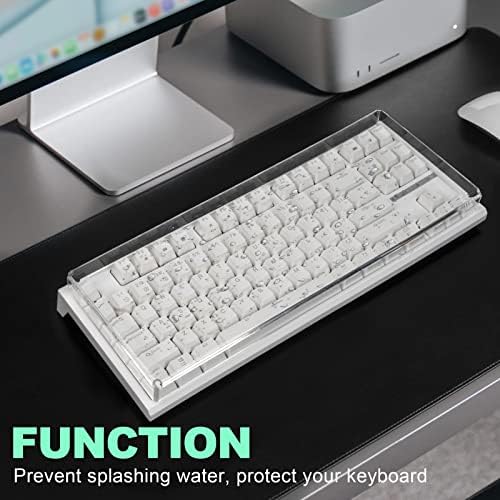 Gaming Keyboard Dust Cover Mechanical Keyboard Cover Premium Clear Acrylic Keypads Cover for 80% - Image 2