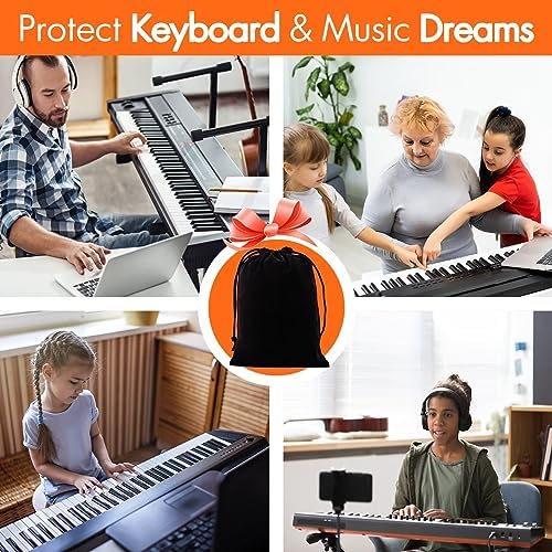 Piano Keyboard Dust Cover, 88 Keys Piano Music Keyboard Dirt Proof Cover Stretchy Electronic - Image 7