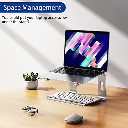 BESIGN LS03 Aluminum Notebook Stand, Ergonomic Detachable Computer Riser Holder Compatible with Air, - Image 9